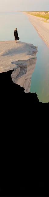 Free aesthetic bookmark featuring the edge of a cliff